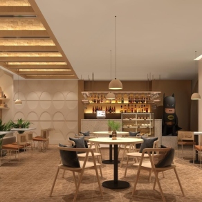 现代快餐厅3D模型下载